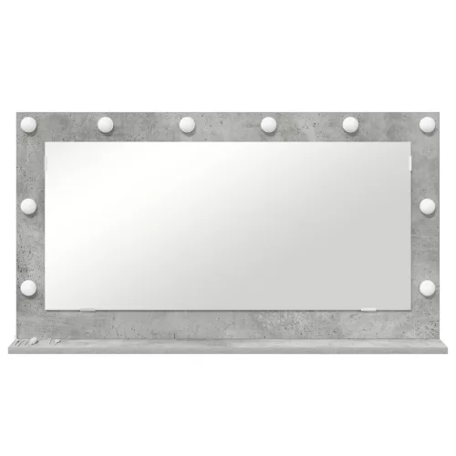  pipere tükör Beton szürke 100 x 55 x 18 cm Tükör Pipere tükör