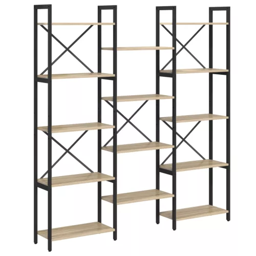  Könyvespolc sonoma tölgy 156 x 25 x 167.5 cm Faanyag