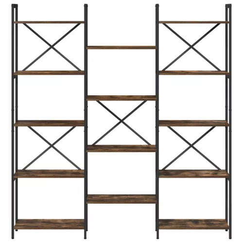  Könyvespolc Füstölt tölgy 156 x 25 x 167.5 cm Faanyag