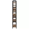  Könyvespolc Füstölt tölgy 156 x 25 x 167.5 cm Faanyag