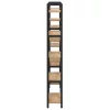  Könyvespolc kézműves tölgy 156 x 25 x 167.5 cm Faanyag