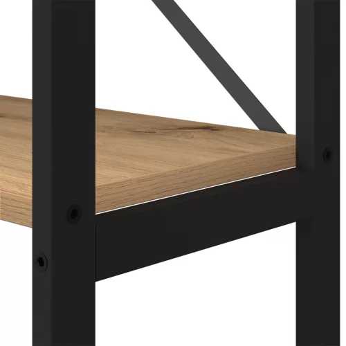  Könyvespolc kézműves tölgy 156 x 25 x 167.5 cm Faanyag