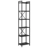 Könyvszekrény Musta tammi 40 x 30 x 188 cm Faanyag