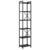  Könyvszekrény Musta tammi 40 x 30 x 188 cm Faanyag