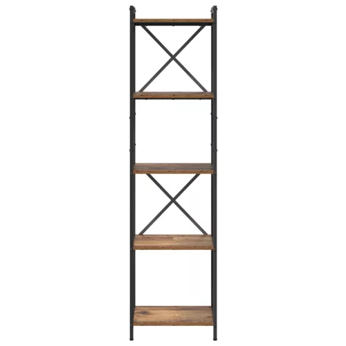  Könyvszekrény Régi fa 40 x 30 x 153 cm Faanyag