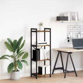  Könyvszekrény Régi fa 40 x 30 x 118 cm Szilárd Fa