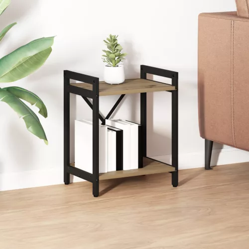  Könyvszekrény kézműves tölgy 40 x 30 x 48.5 cm Faanyag