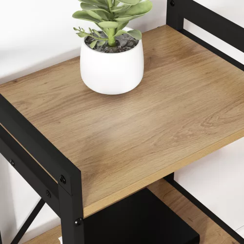  Könyvszekrény kézműves tölgy 40 x 30 x 48.5 cm Faanyag