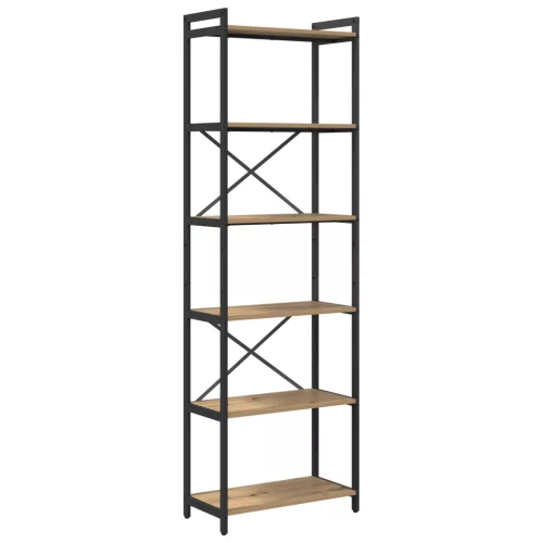  Könyvszekrény kézműves tölgy 60 x 30 x 188 cm