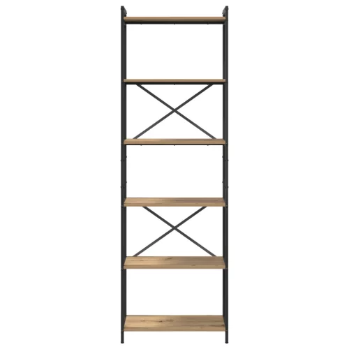  Könyvszekrény kézműves tölgy 60 x 30 x 188 cm