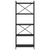  Könyvszekrény Musta tammi 60 x 30 x 153 cm Faanyag