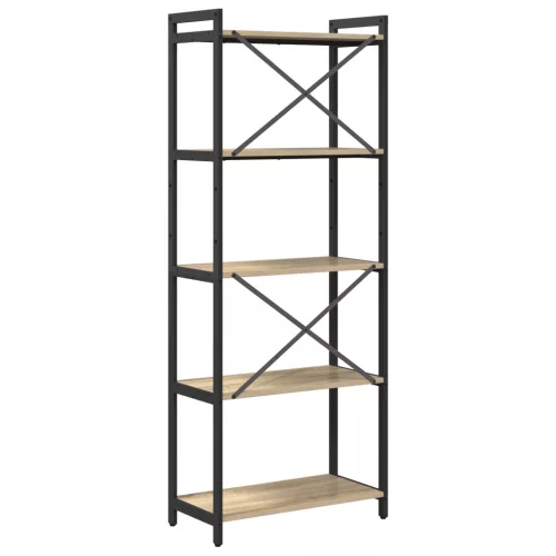  Könyvszekrény sonoma tölgy 60 x 30 x 153 cm Faanyag