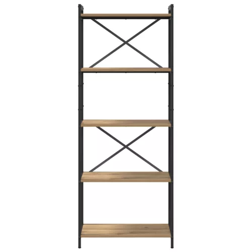  Könyvszekrény kézműves tölgy 60 x 30 x 153 cm Faanyag