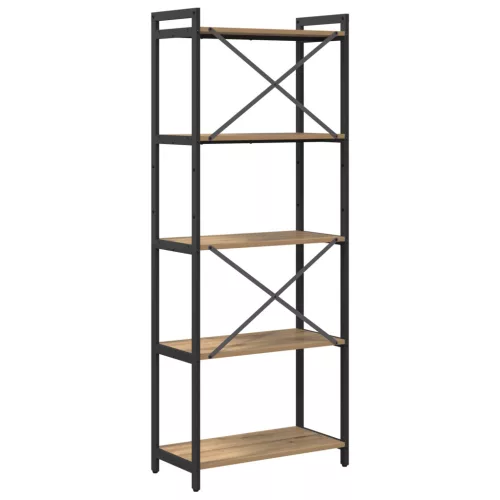  Könyvszekrény kézműves tölgy 60 x 30 x 153 cm Faanyag