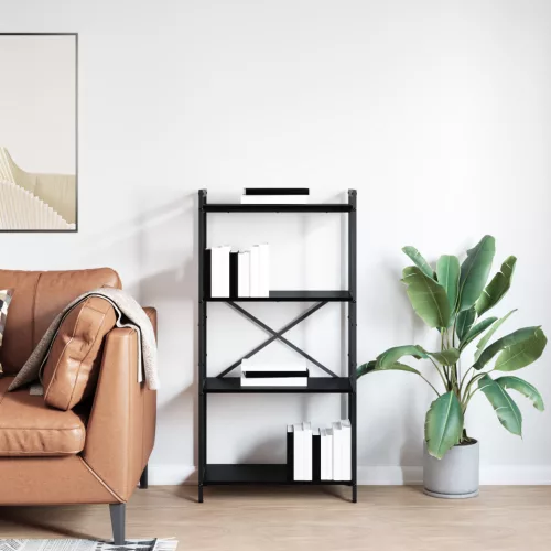  Könyvszekrény Musta tammi 60 x 30 x 118 cm Faanyag