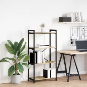    Könyvszekrény sonoma tölgy 60 x 30 x 118 cm MDF és Acél