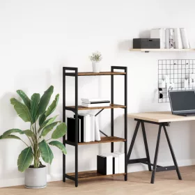  Könyvszekrény Régi fa 60 x 30 x 118 cm Fa és Acél