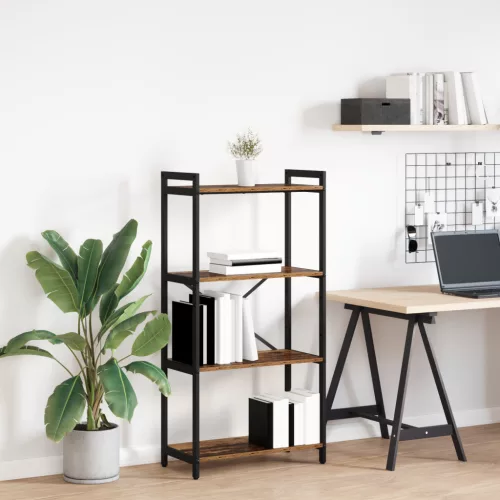  Könyvszekrény Régi fa 60 x 30 x 118 cm Fa és Acél