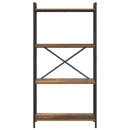  Könyvszekrény Régi fa 60 x 30 x 118 cm Fa és Acél