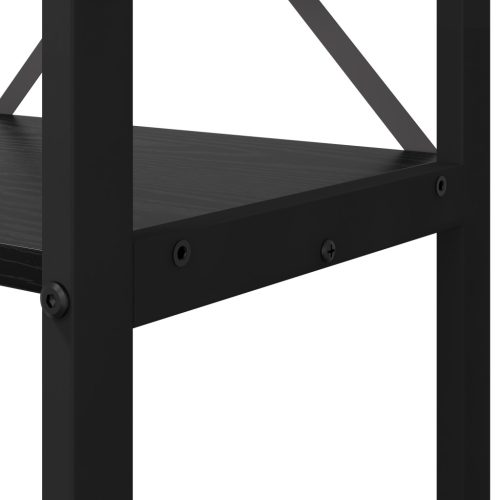  Könyvszekrény Musta tammi 80 x 30 x 188 cm Fa és Acél