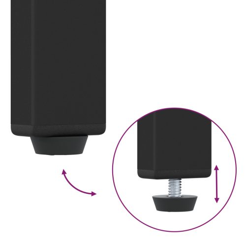  Könyvszekrény Musta tammi 80 x 30 x 188 cm Fa és Acél