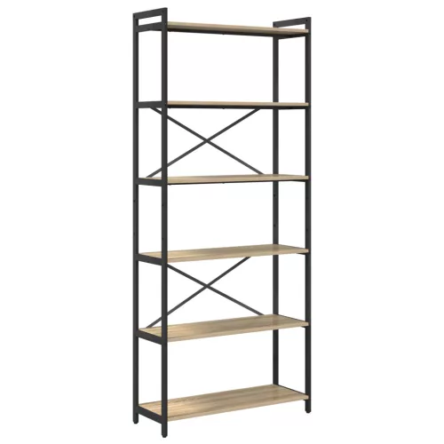  Könyvszekrény sonoma tölgy 80 x 30 x 188 cm Faanyag