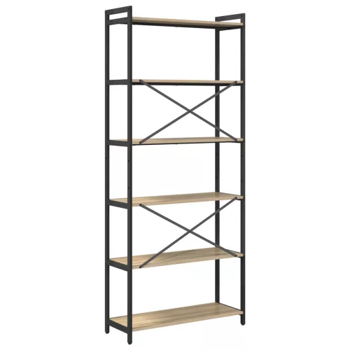  Könyvszekrény sonoma tölgy 80 x 30 x 188 cm Faanyag