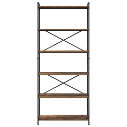  Könyvszekrény Régi fa 80 x 30 x 188 cm Faanyag