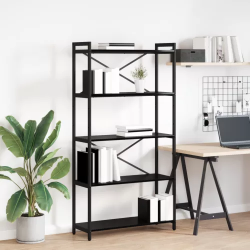  Könyvszekrény Musta tammi 80 x 30 x 153 cm Faanyag