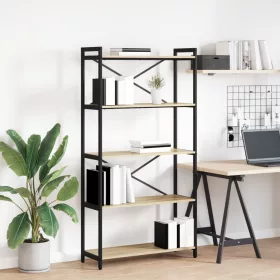  Könyvszekrény sonoma tölgy 80 x 30 x 153 cm Faanyag