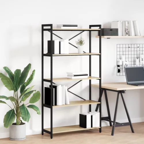  Könyvszekrény sonoma tölgy 80 x 30 x 153 cm Faanyag