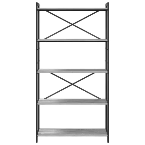  Könyvszekrény Szürke sonoma 80 x 30 x 153 cm Faanyag