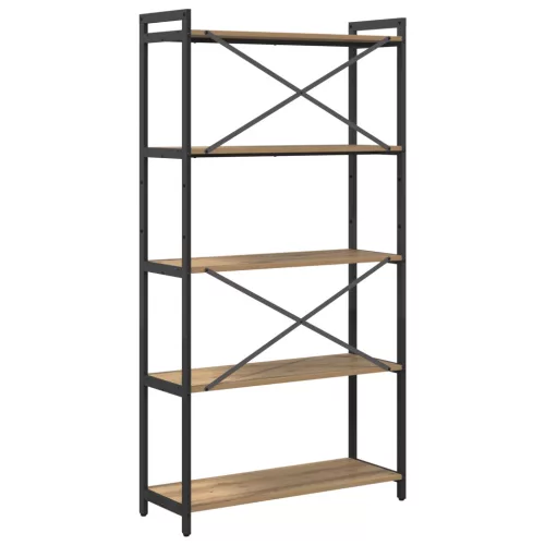  Könyvszekrény kézműves tölgy 80 x 30 x 153 cm Faanyag