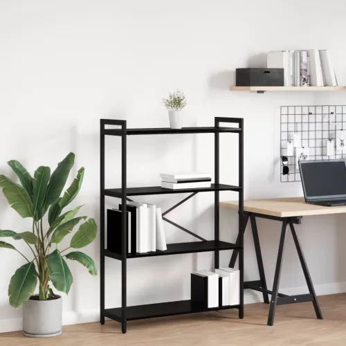  Könyvszekrény Musta tammi 80 x 30 x 118 cm Faanyag