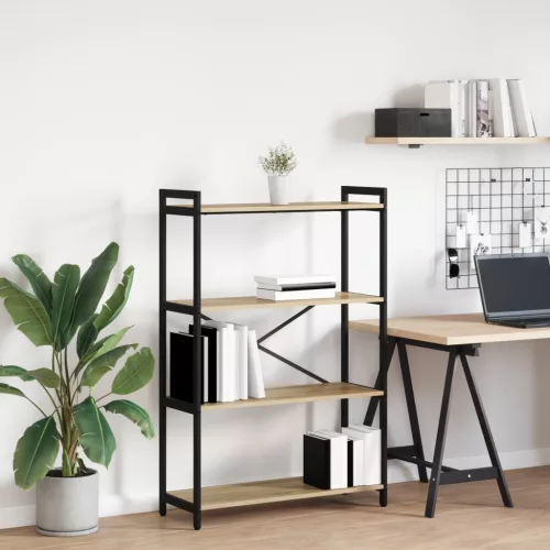  Könyvszekrény sonoma tölgy 80 x 30 x 118 cm Forgácslemez