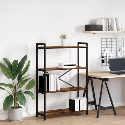  Könyvszekrény Füstölt tölgy 80 x 30 x 118 cm Fa