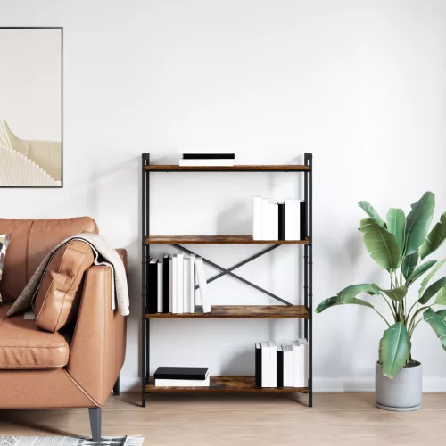  Könyvszekrény Füstölt tölgy 80 x 30 x 118 cm Fa