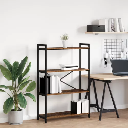  Könyvszekrény Régi fa 80 x 30 x 118 cm Forgácslemez