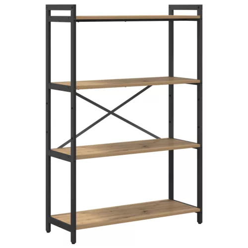  Könyvszekrény kézműves tölgy 80 x 30 x 118 cm Faanyag