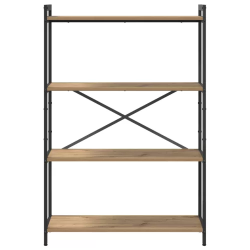  Könyvszekrény kézműves tölgy 80 x 30 x 118 cm Faanyag