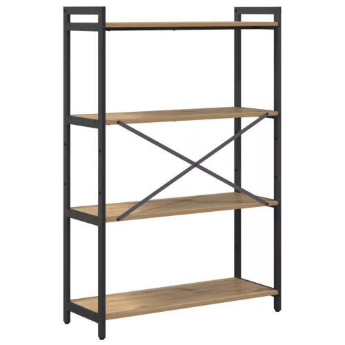  Könyvszekrény kézműves tölgy 80 x 30 x 118 cm Faanyag