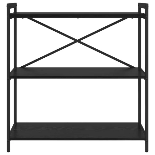  Könyvszekrény Musta tammi 80 x 30 x 83 cm Faanyag