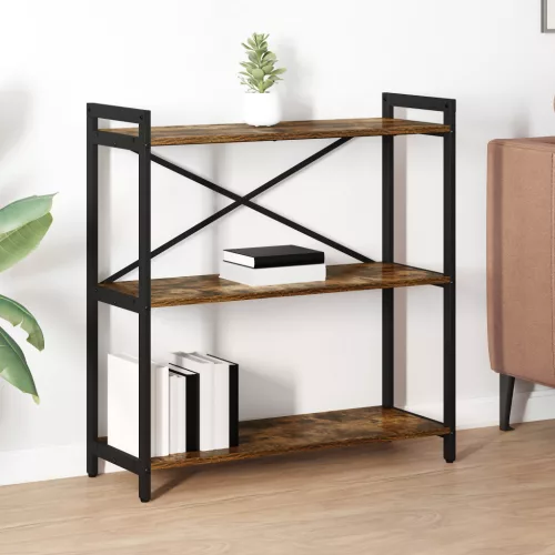  Könyvszekrény Füstölt tölgy 80 x 30 x 83 cm Forgácslemez