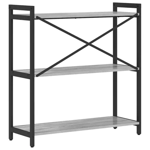  Könyvszekrény Szürke sonoma 80 x 30 x 83 cm Faanyag