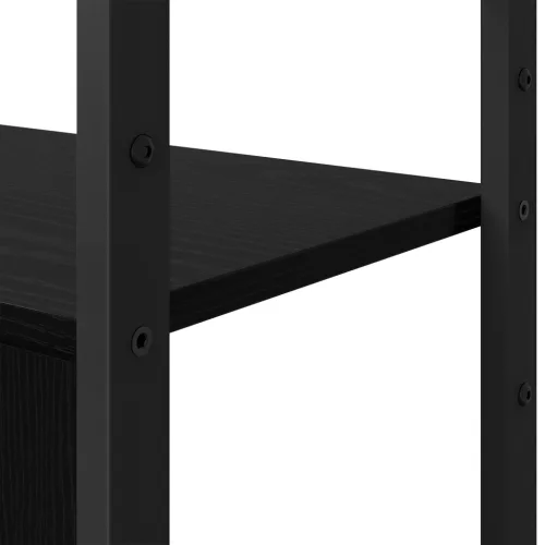  Könyvespolc Fekete tölgy 80 x 30 x 155.5 cm Faanyag