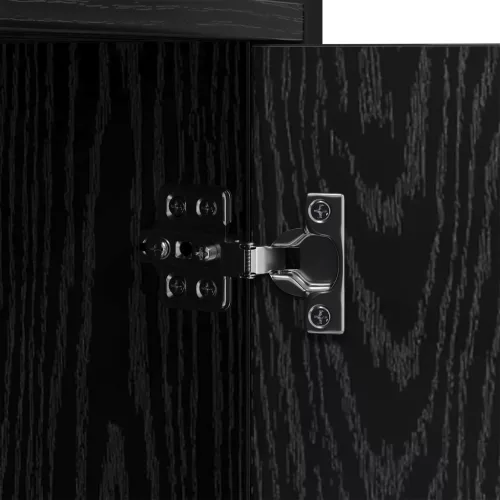  Könyvespolc Fekete tölgy 80 x 30 x 155.5 cm Faanyag