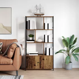  Könyvespolc Régi fa 80 x 30 x 155.5 cm Faanyag