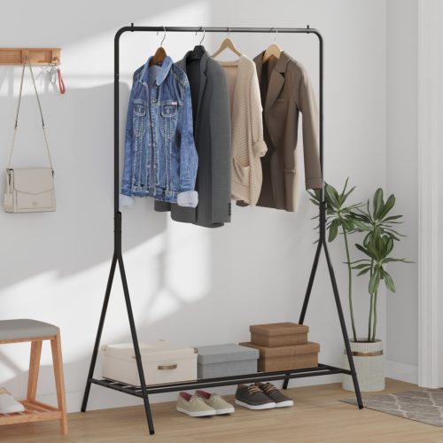  Ruhatartó Fekete Fém Közepes Tárolás Ruhatartó Téglalap alakú