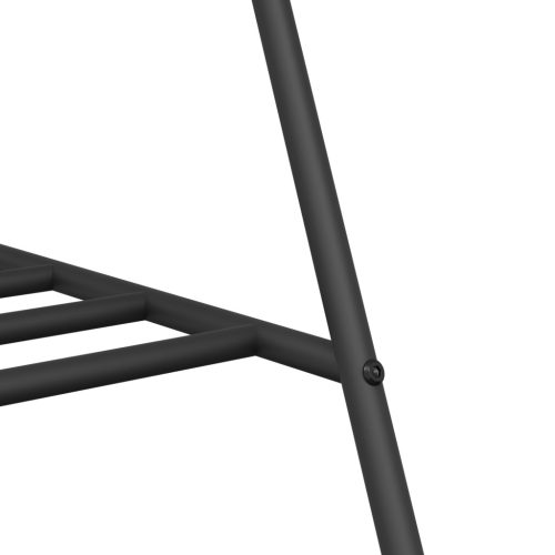  Ruhatartó Fekete Fém Közepes Tárolás Ruhatartó Téglalap alakú