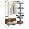  Ruhafogó polcokkal Barna Tölgy 120 x 44 x 160 cm Faanyag